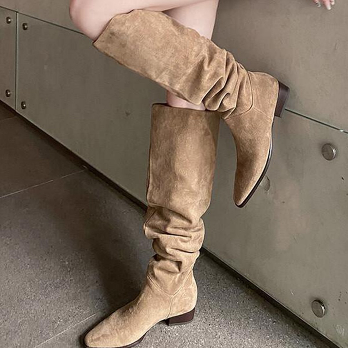 Sock Boot Women - Dames laarzen tot boven de knie,