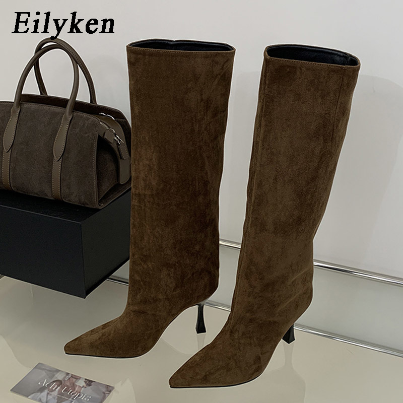 Knee High Boots Women - Eilyken Winter Retro Design, puntige neus,