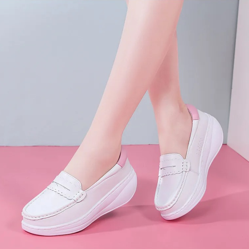 Women Shoes Tennis - 2025 Wit Roze Verpleegsters Sneakers Slip