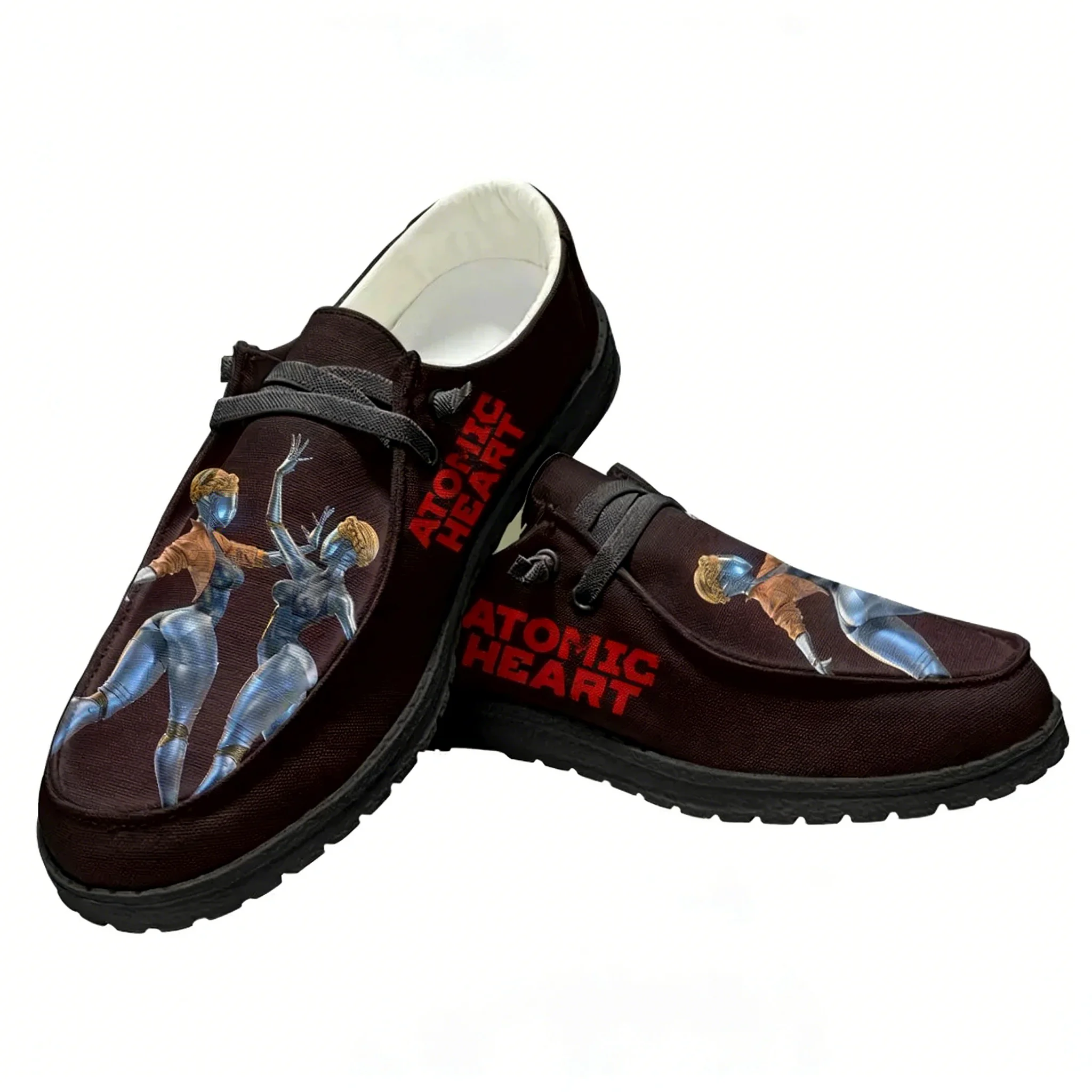 Oxford Lace Up Women - Atomic Heart Casual Schoenen Platte Schoenen