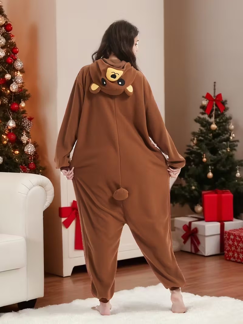 Volwassen bruine beer Kigurumi - Women Shoes Xxl recensie en prijs