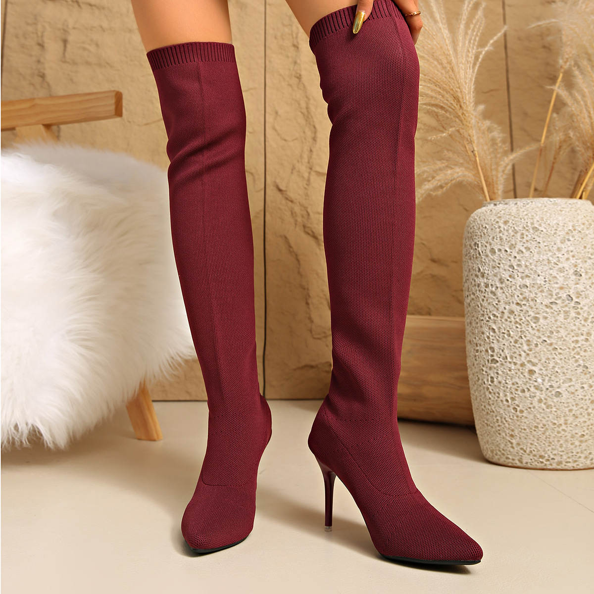 Overknee-soklaarzen, dames, du - Sock Boot Women recensie en prijs