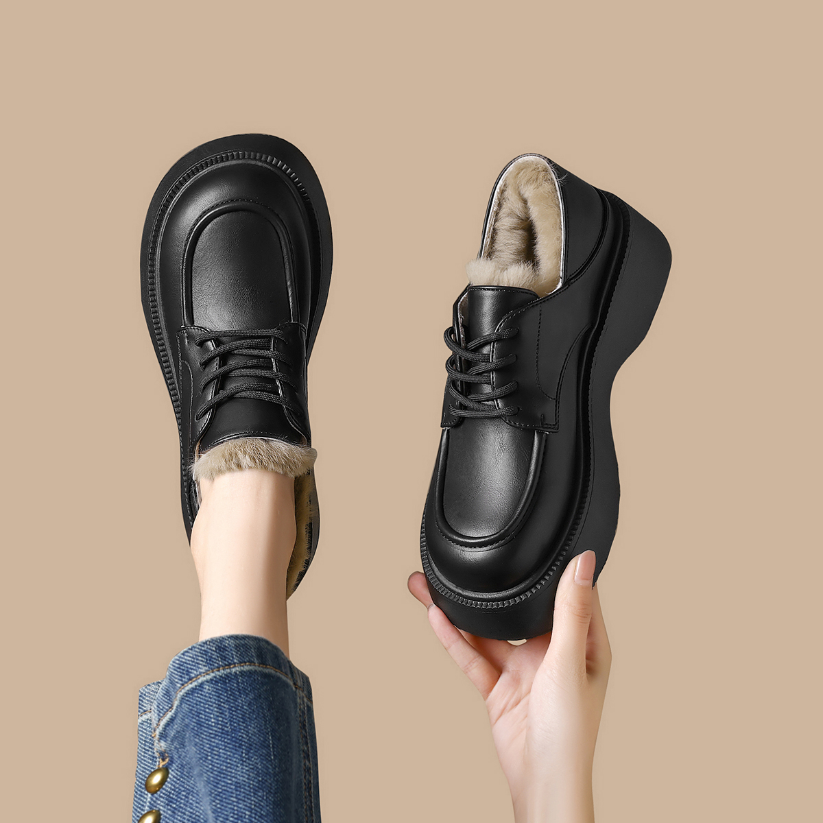FOXER Winter Nieuwe Dames Plat - Oxford Lace Up Women recensie en prijs
